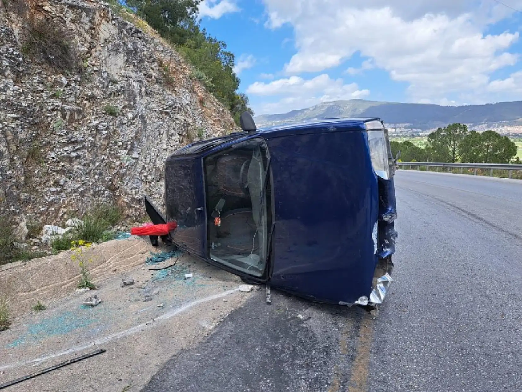 Muğla'da trafik kazası, 1 yaralı
