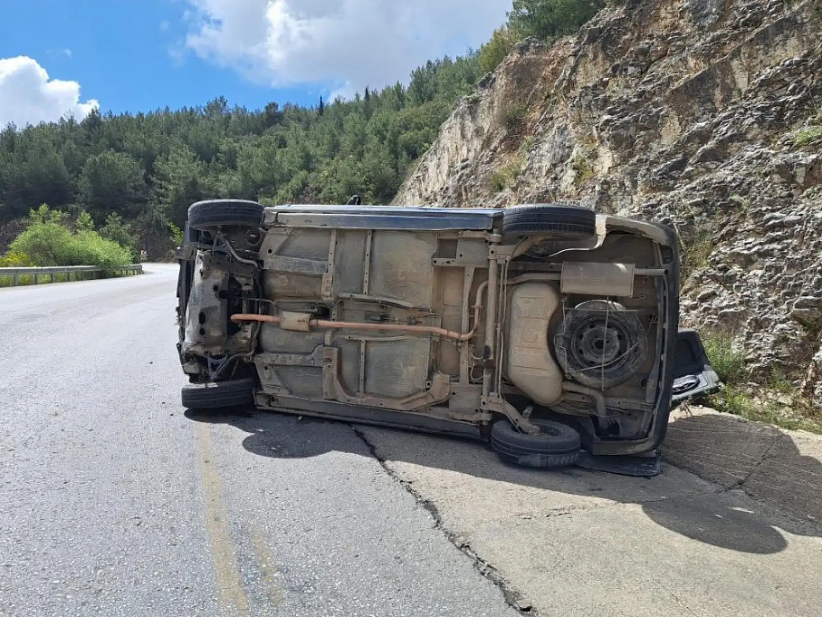 Muğla'da trafik kazası, 1 yaralı