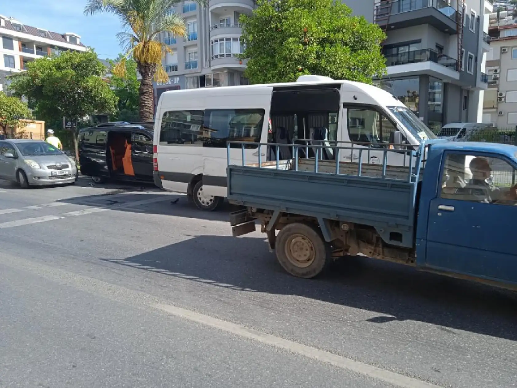 4 araçlı zincirleme trafik kazası