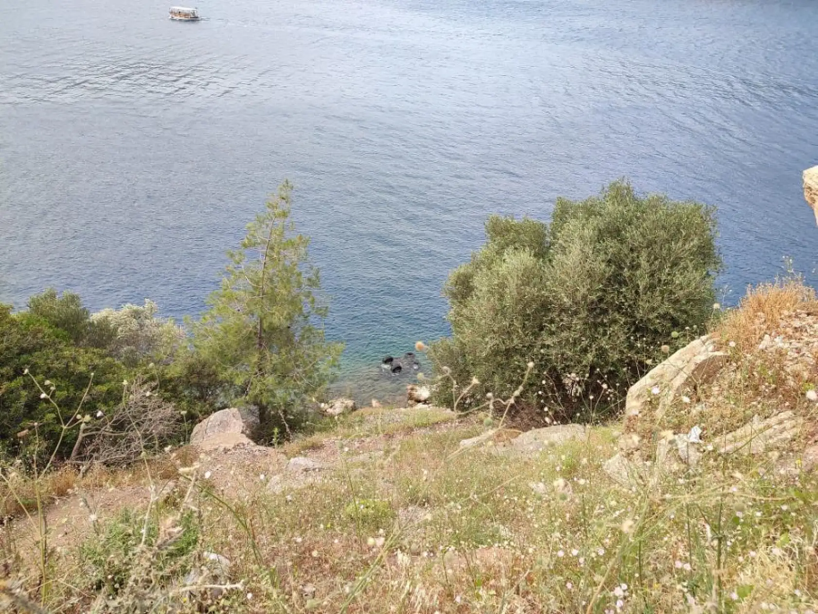 Marmaris'te ATV uçurumdan denize düştü: 1 yaralı