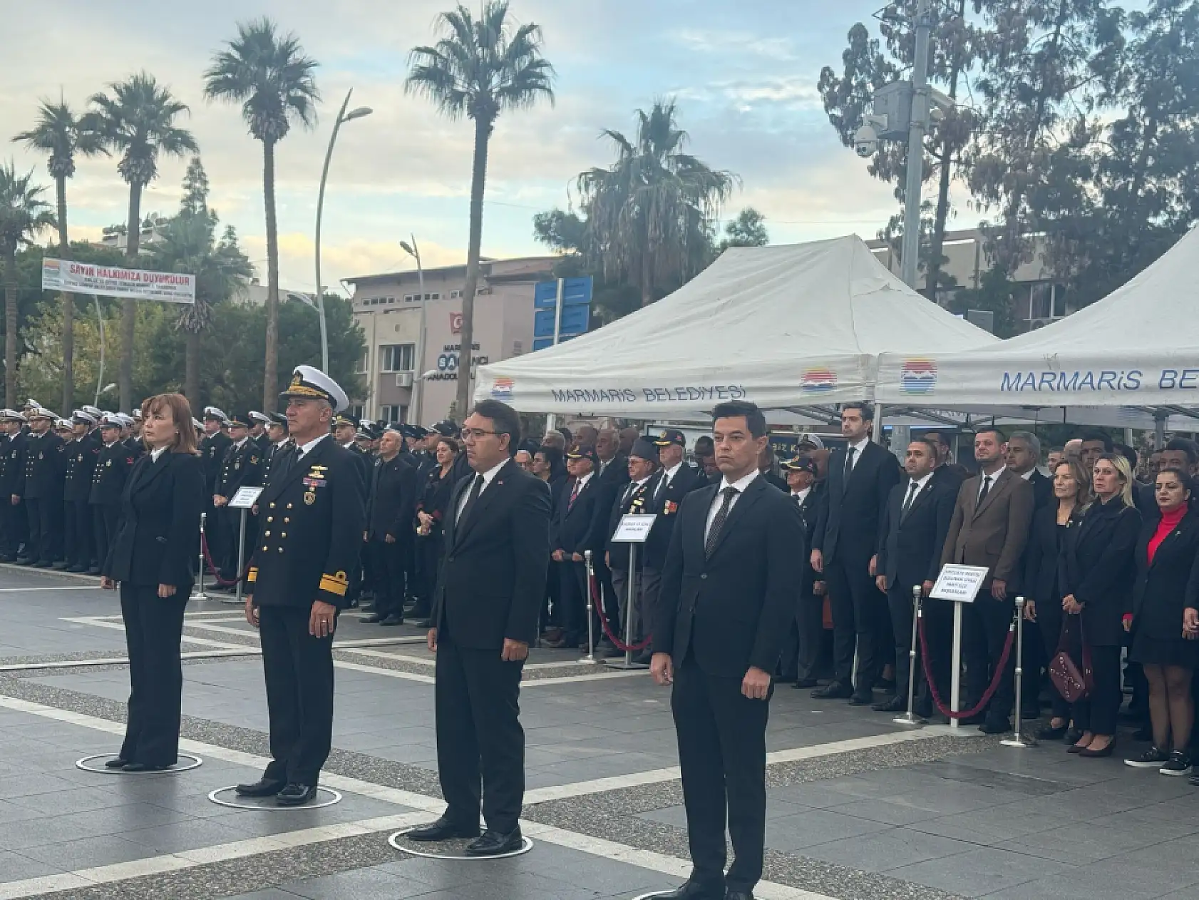 Marmaris 10 Kasım Atatürk'ü anma töreni