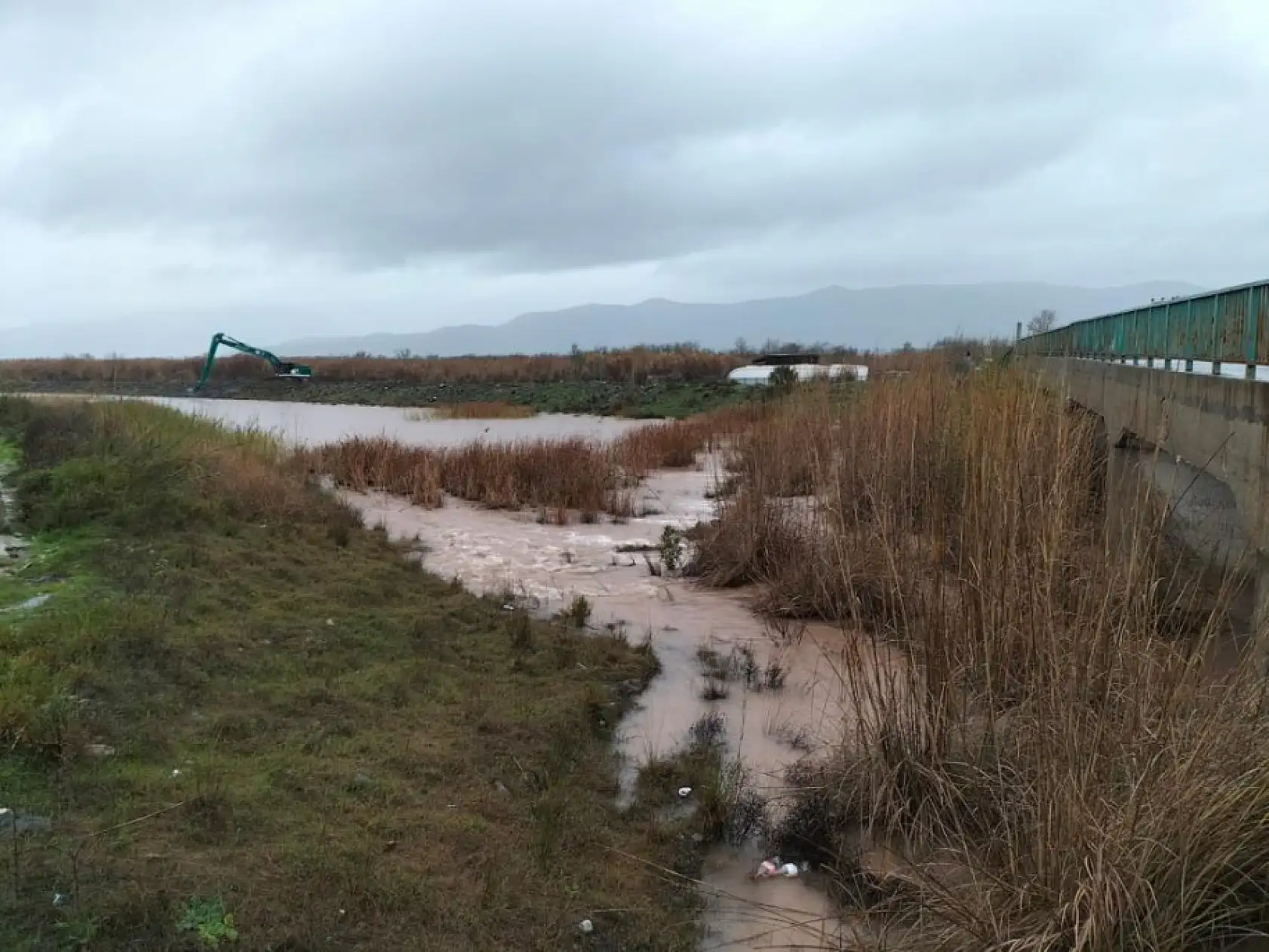 Köyceğiz Gölü taştı, yürüyüş yolunu su bastı