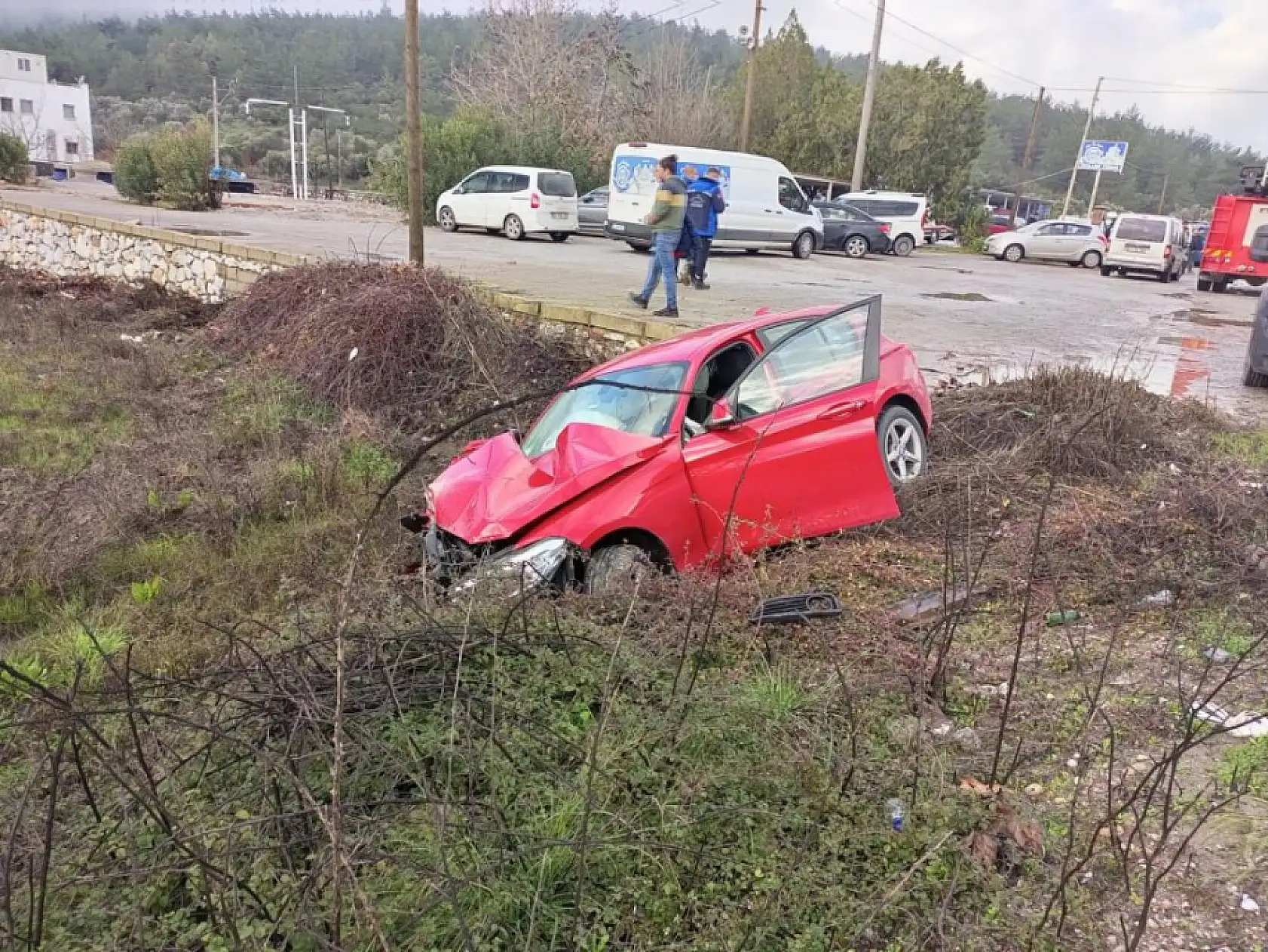 Bodrum'da feci trafik kazası: 1 ölü, 3 yaralı