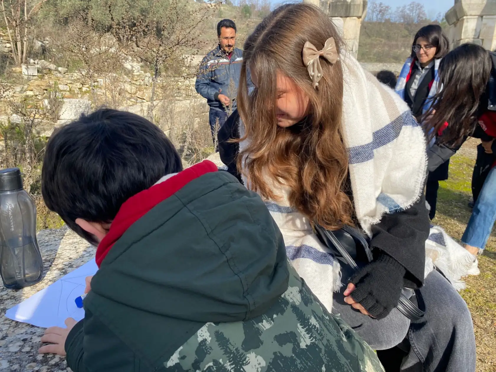 Çocuklar, Stratonikeia'da sanatla buluştu