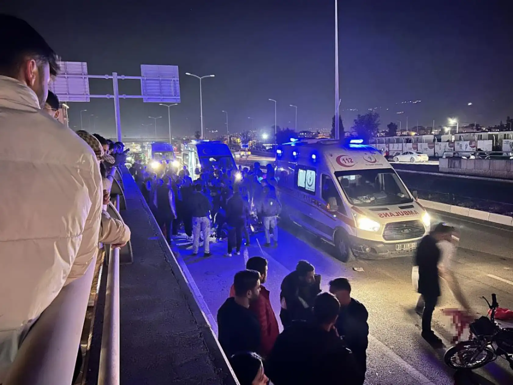 Motosikletin çarptığı kadın feci şekilde can verdi