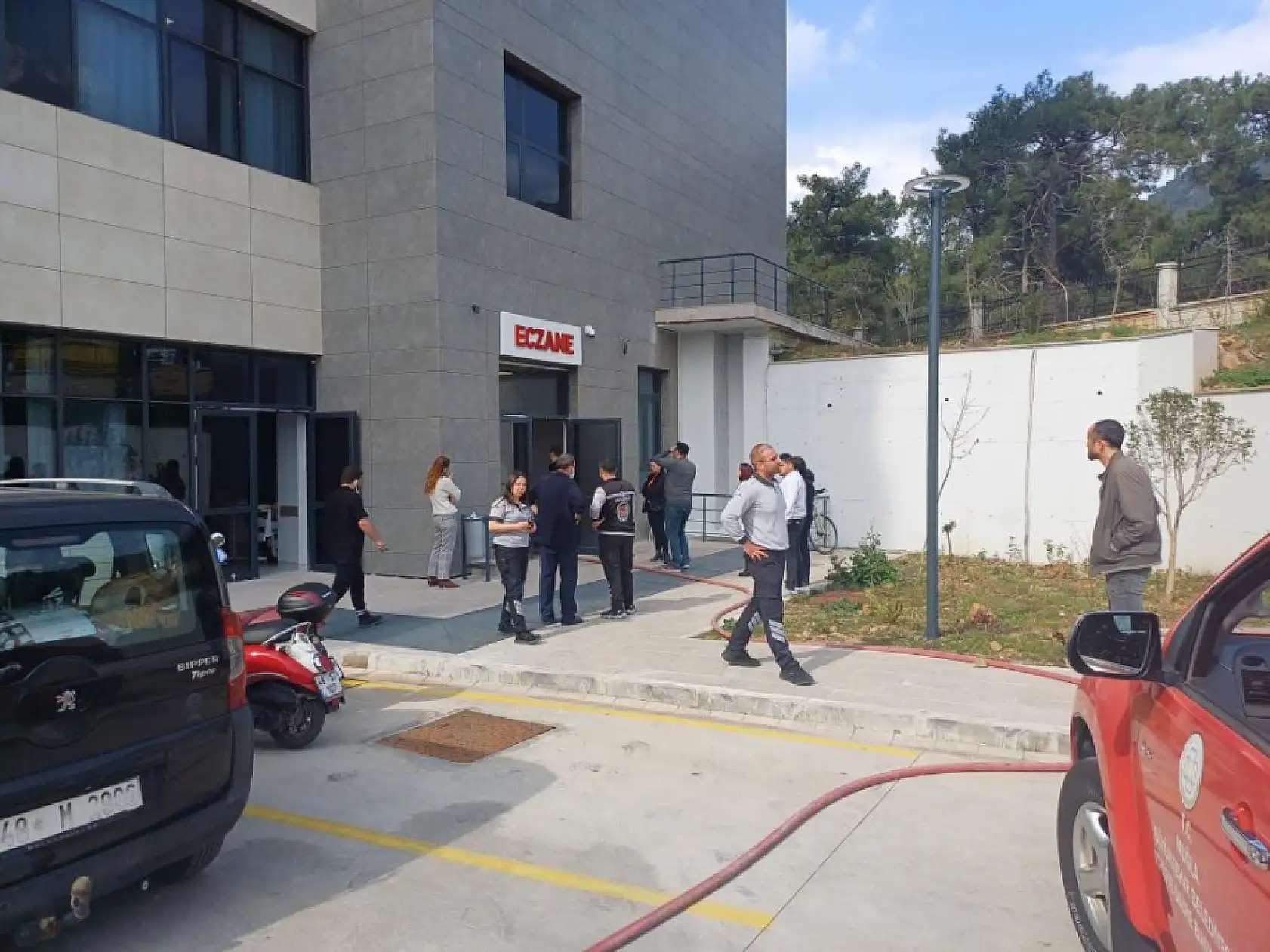 Yangın paniği! Marmaris Devlet Hastanesi tahliye edildi
