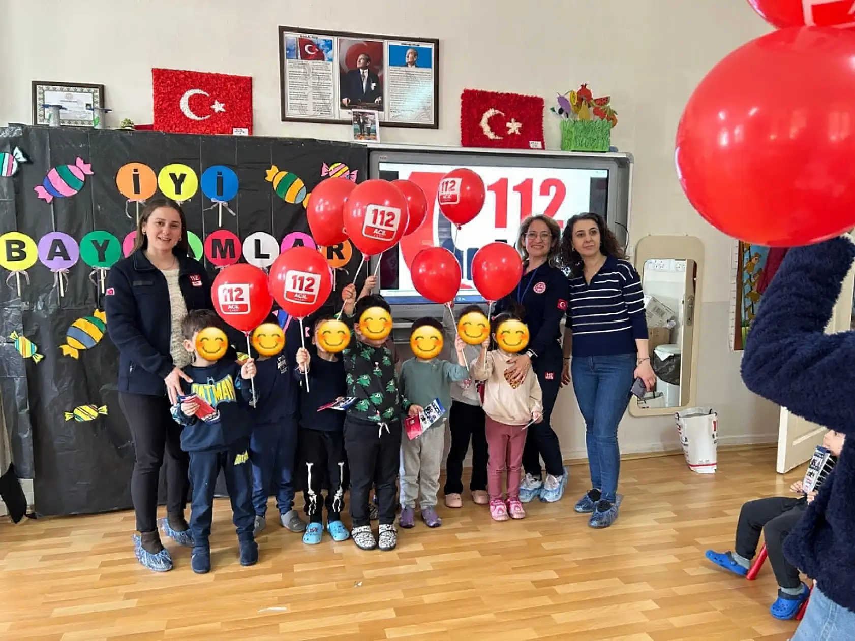 Menteşe'de minik öğrencilere 112 farkındalık eğitimi verildi