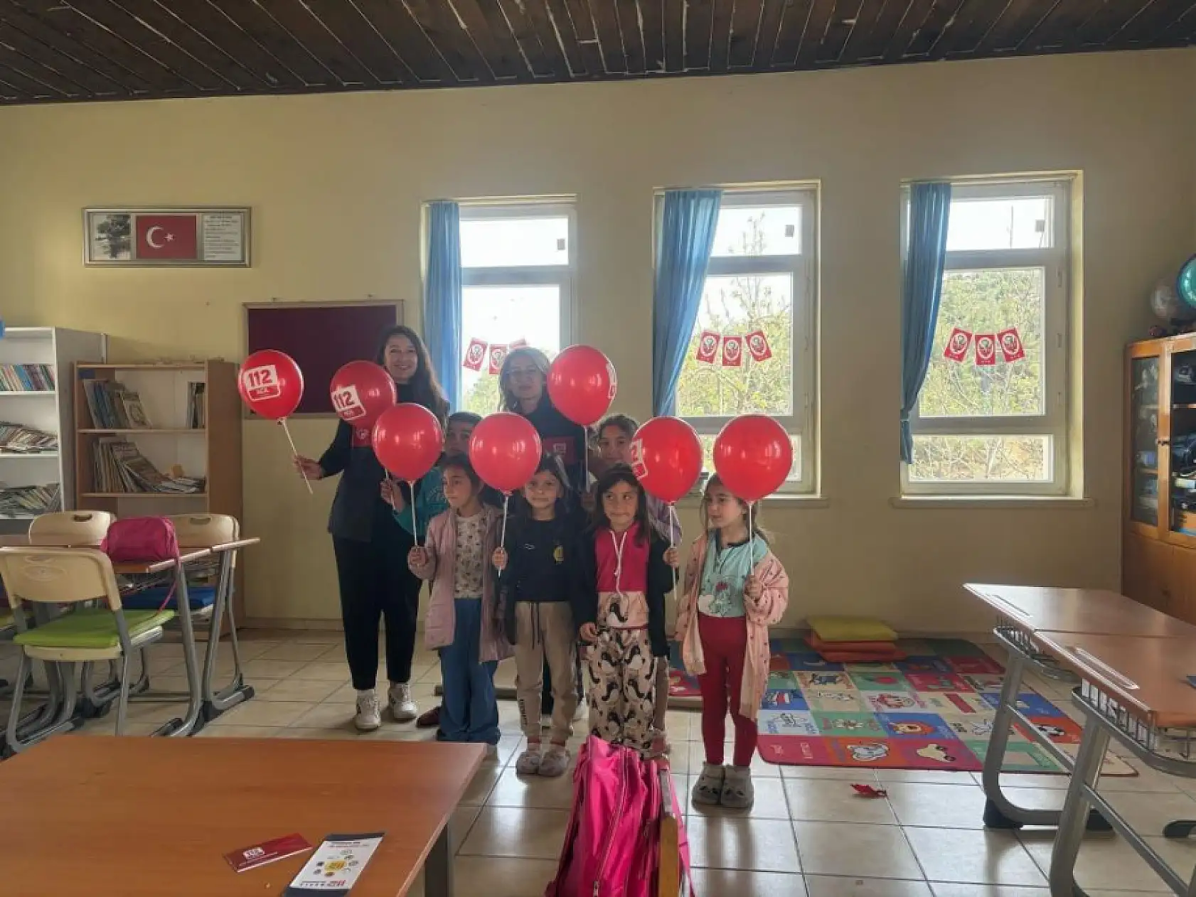 Muğla 112 Acil Çağrı Merkezi, Günlüce'de geleceğin bilinçli bireyleriyle buluştu