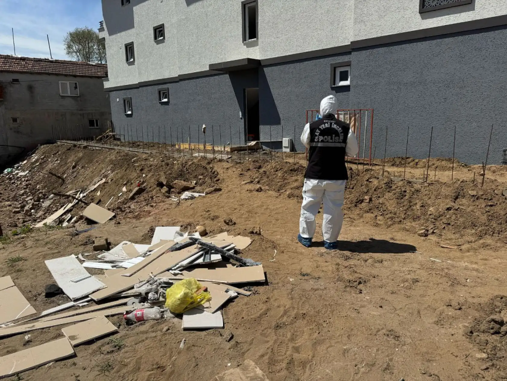 İnşaat işçilerinin bulduğu kafatası ekipleri harekete geçirdi