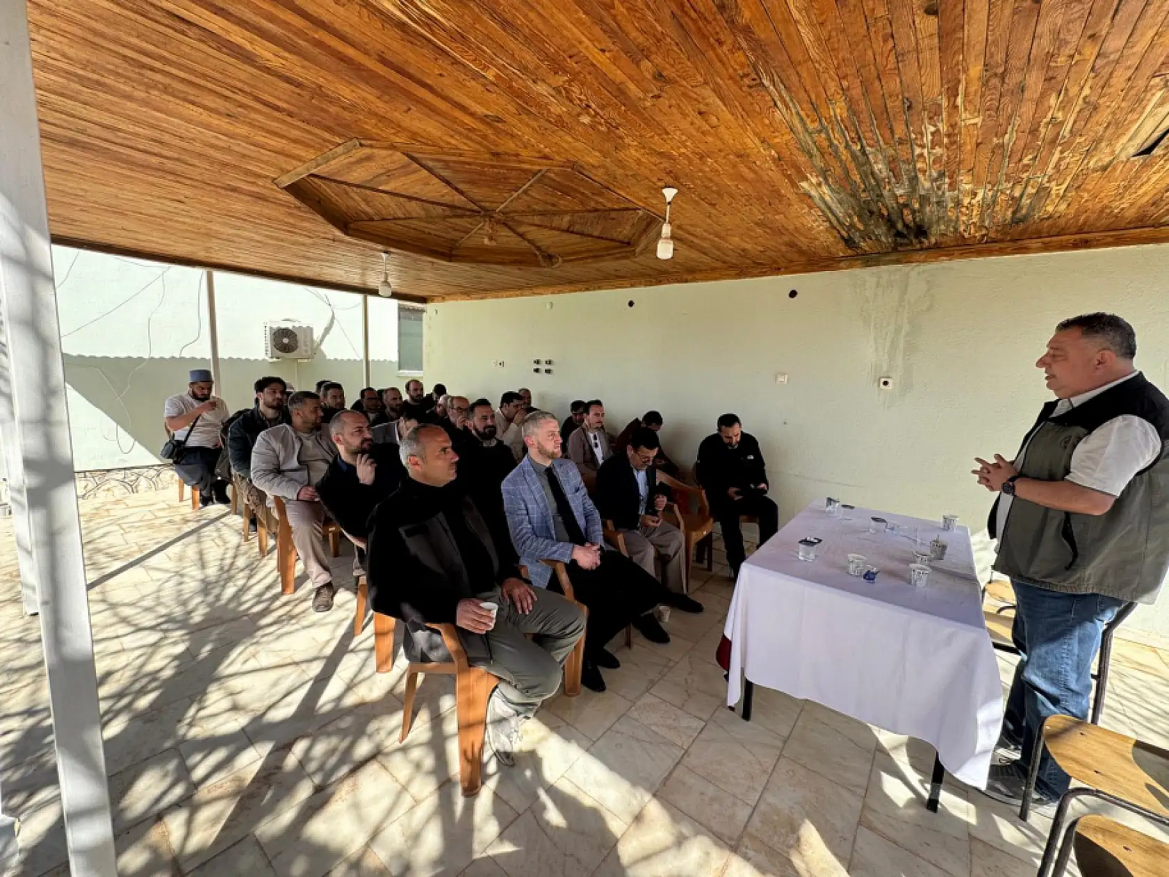 Kavaklıdere'de Müftülük personeline yangınla mücadele eğitimi