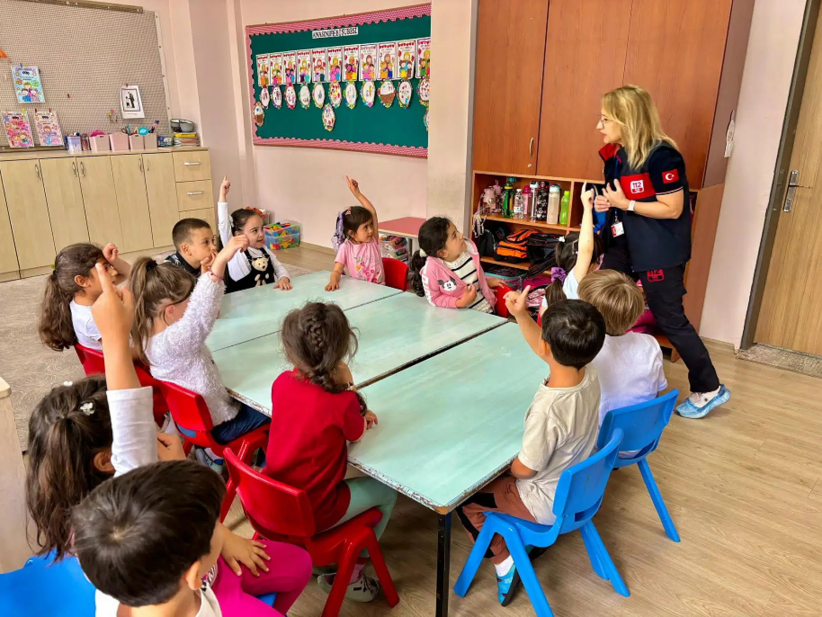 Minik öğrencilere 112 Acil Çağrı Hattı anlatıldı