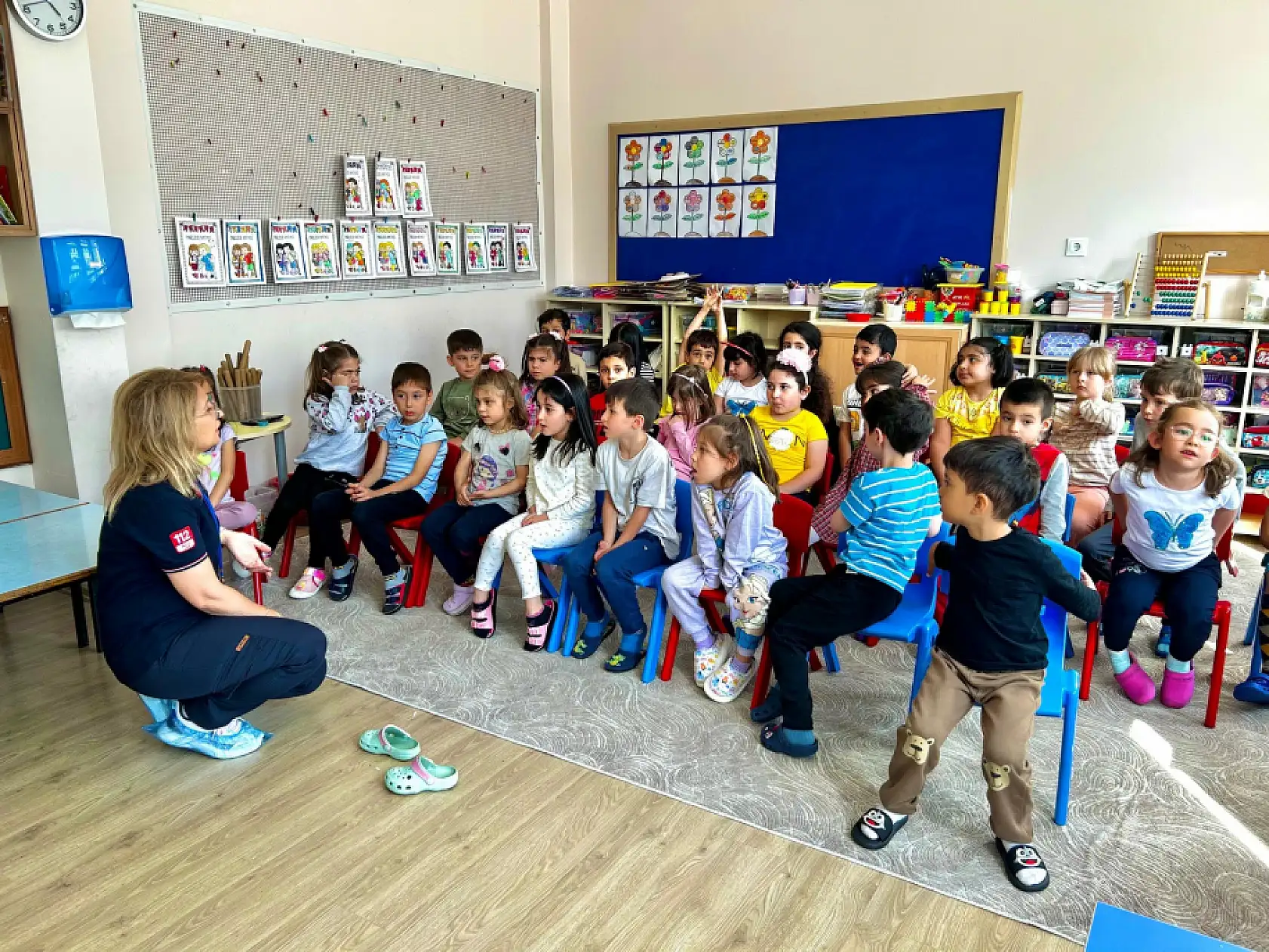 Minik öğrencilere 112 Acil Çağrı Hattı anlatıldı