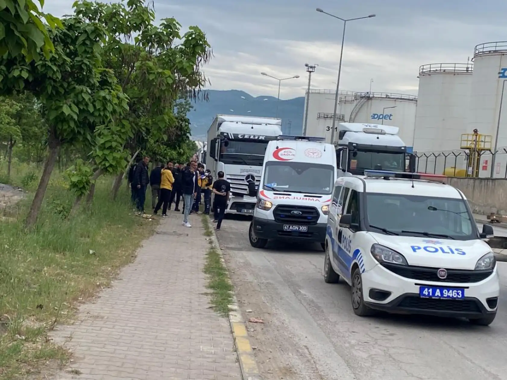 Tır sürücüsü araçta asılı halde ölü bulundu