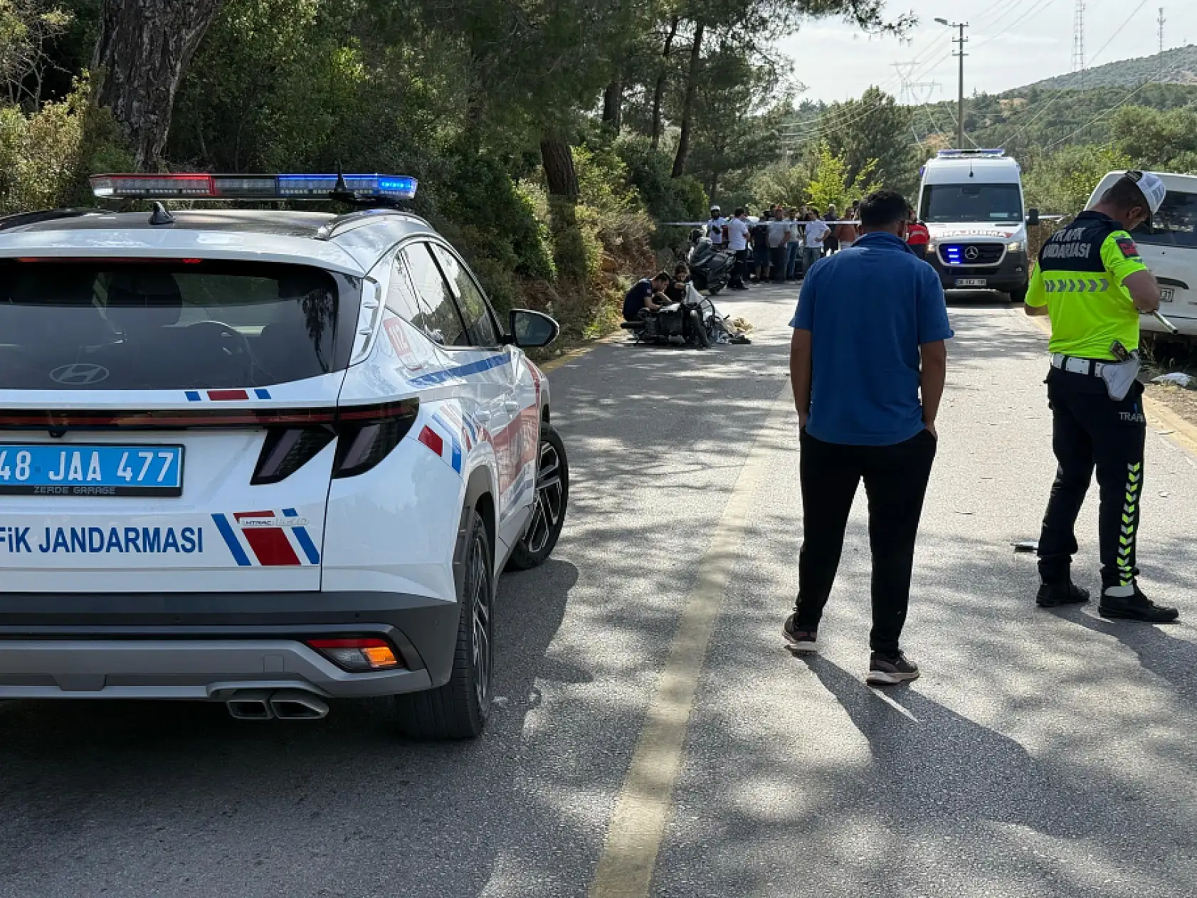 Bodrum'da feci kaza: 1 ölü, 1 yaralı