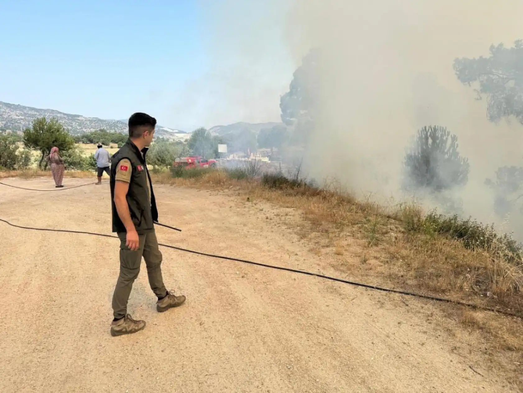 Muğla Yatağan'da orman yangını: 2 hektar alan zarar gördü