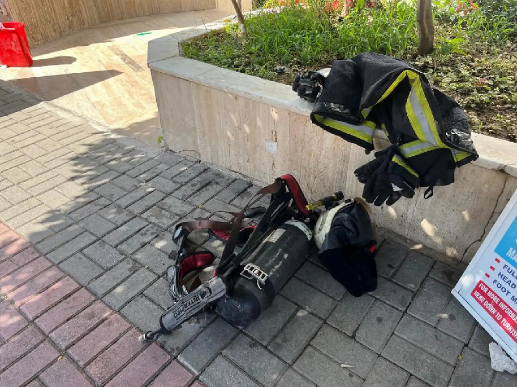 Otelin kazan dairesindeki yangın korkuttu