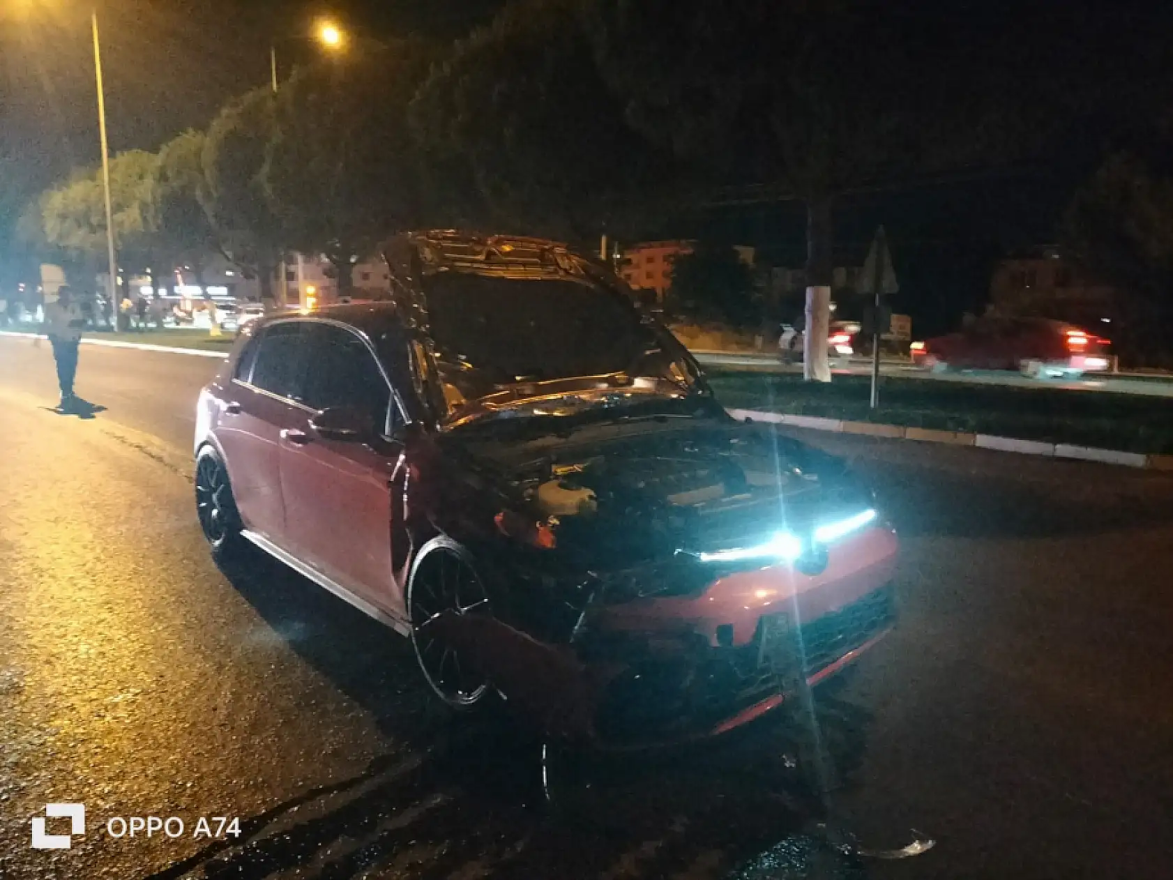 Motosikletle otomobil kaza yaptı: 1ölü, 1 yaralı