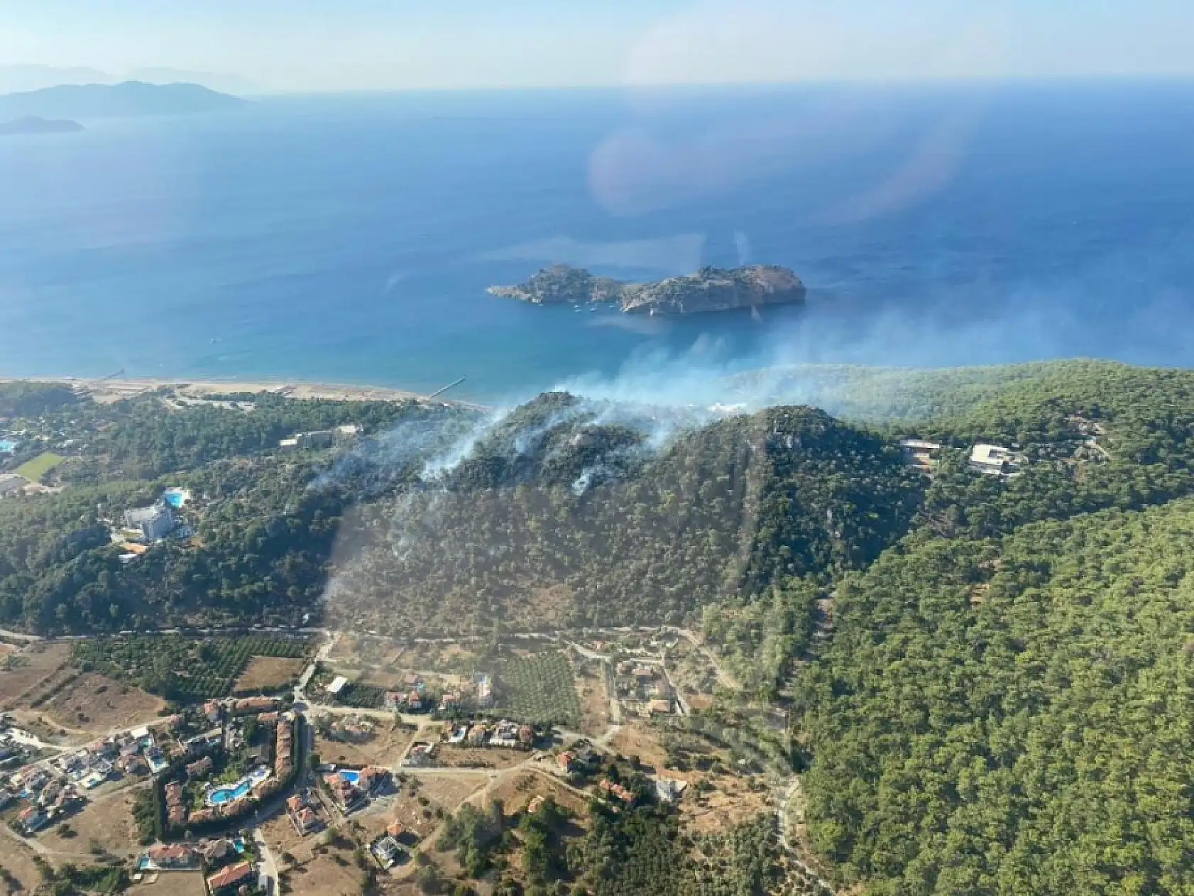 Ortaca Sarıgerme'de Orman Yangını Çıktı