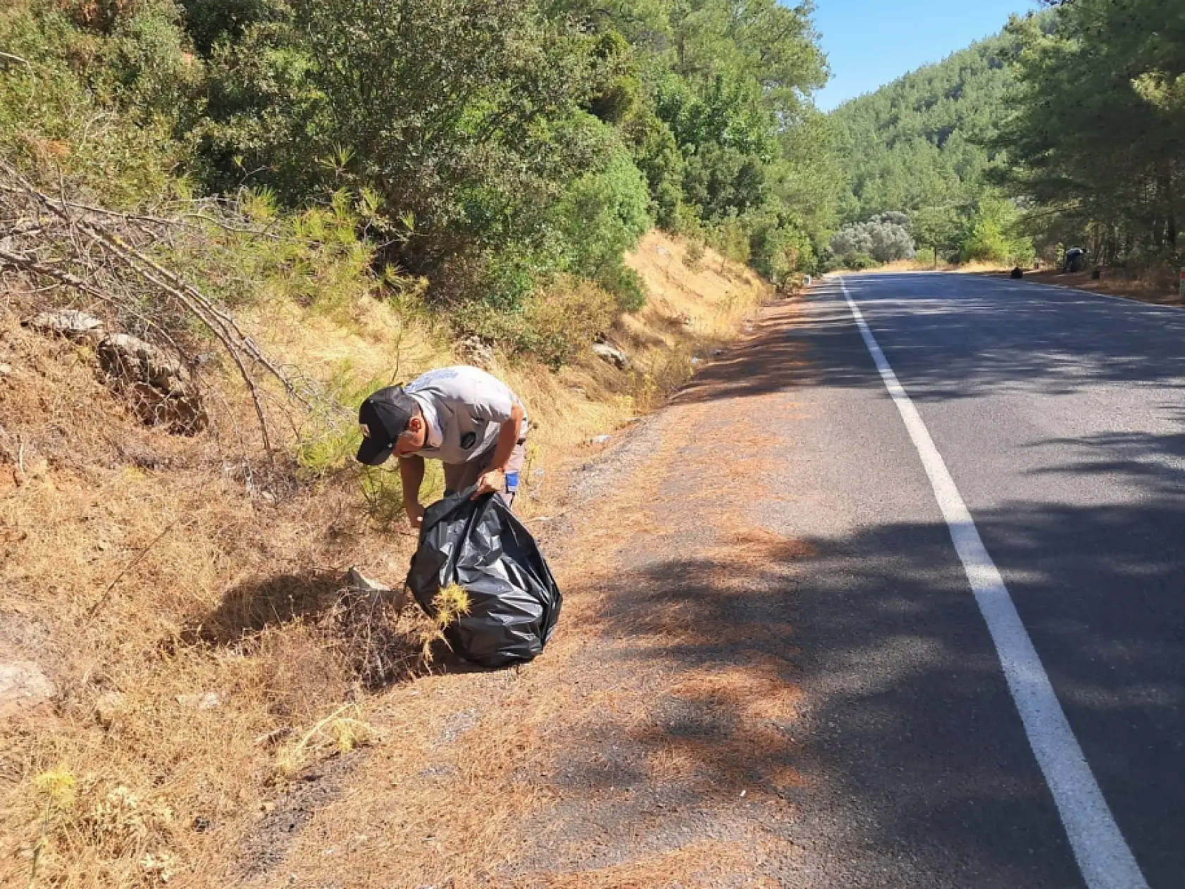 Bodrum'da yangına karşı mücadele sürüyor