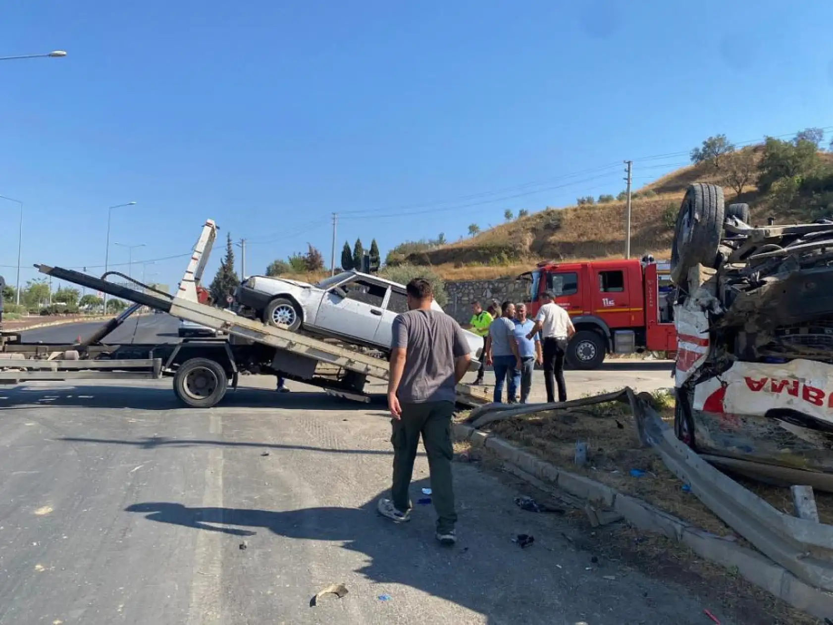 Manisa'daki ambulans kazasında bilanço ağır: 1 ölü, 6 yaralı