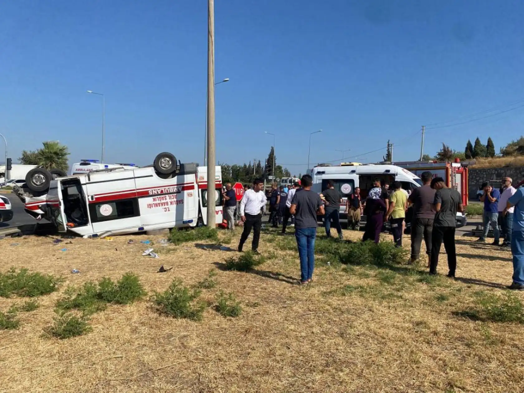 Manisa'daki ambulans kazasında bilanço ağır: 1 ölü, 6 yaralı