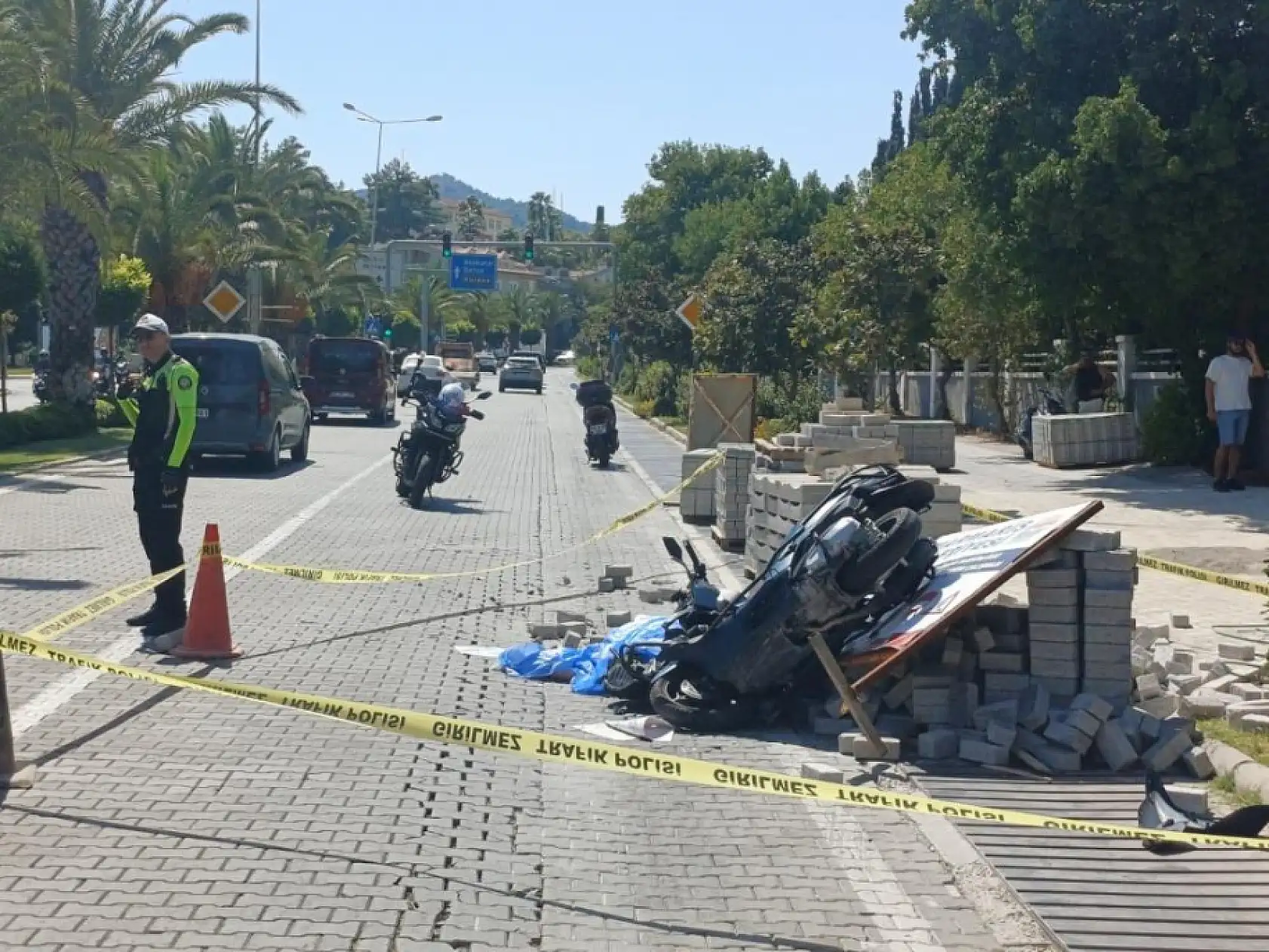 Marmaris'te Motosiklet can aldı