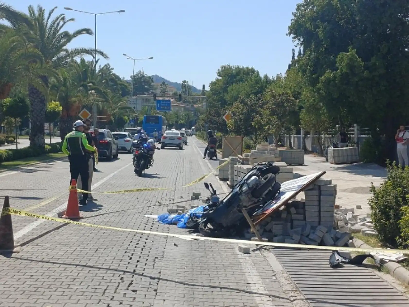 Marmaris'te Motosiklet can aldı