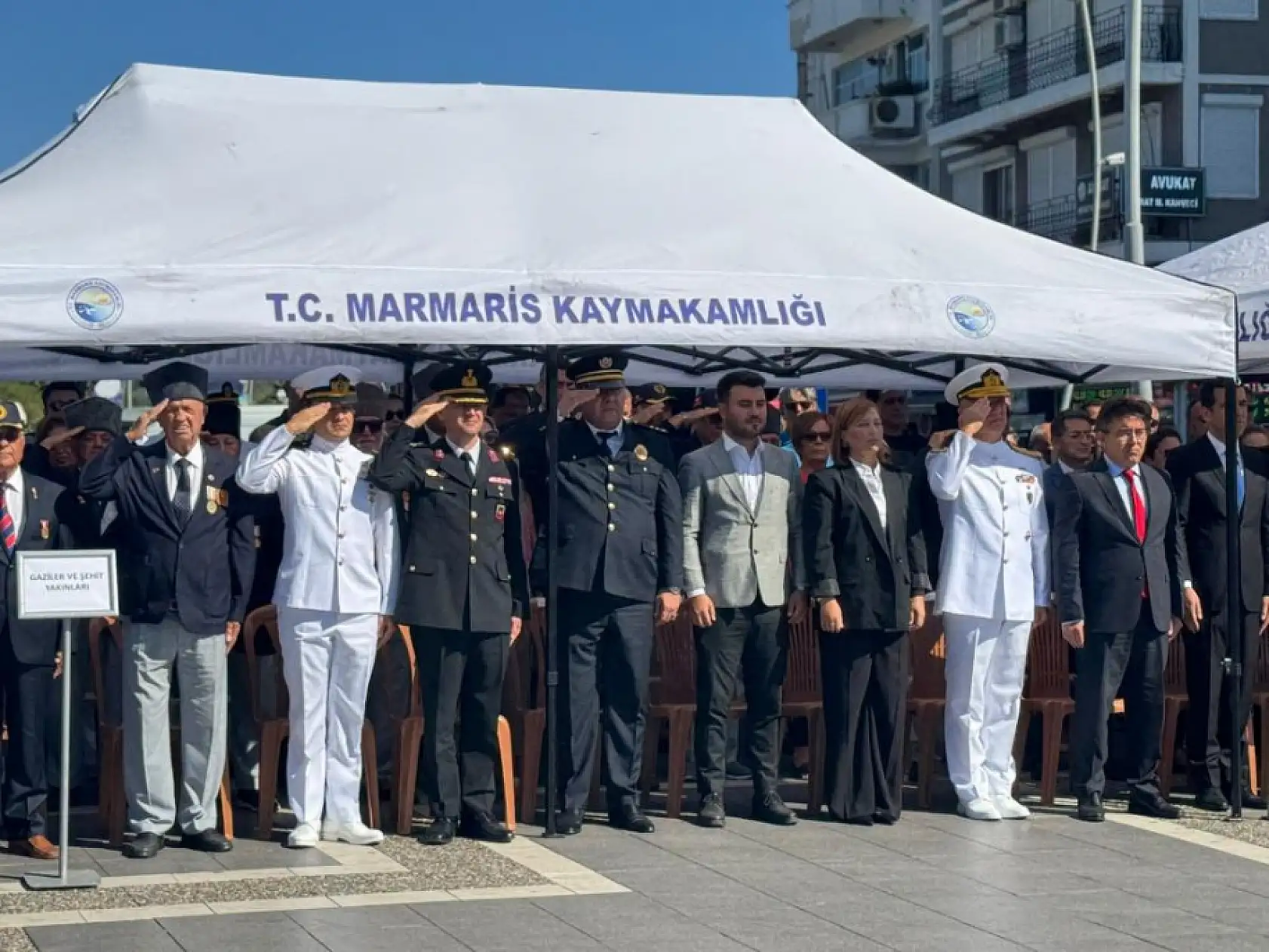 Marmaris gazilerini unutmadı