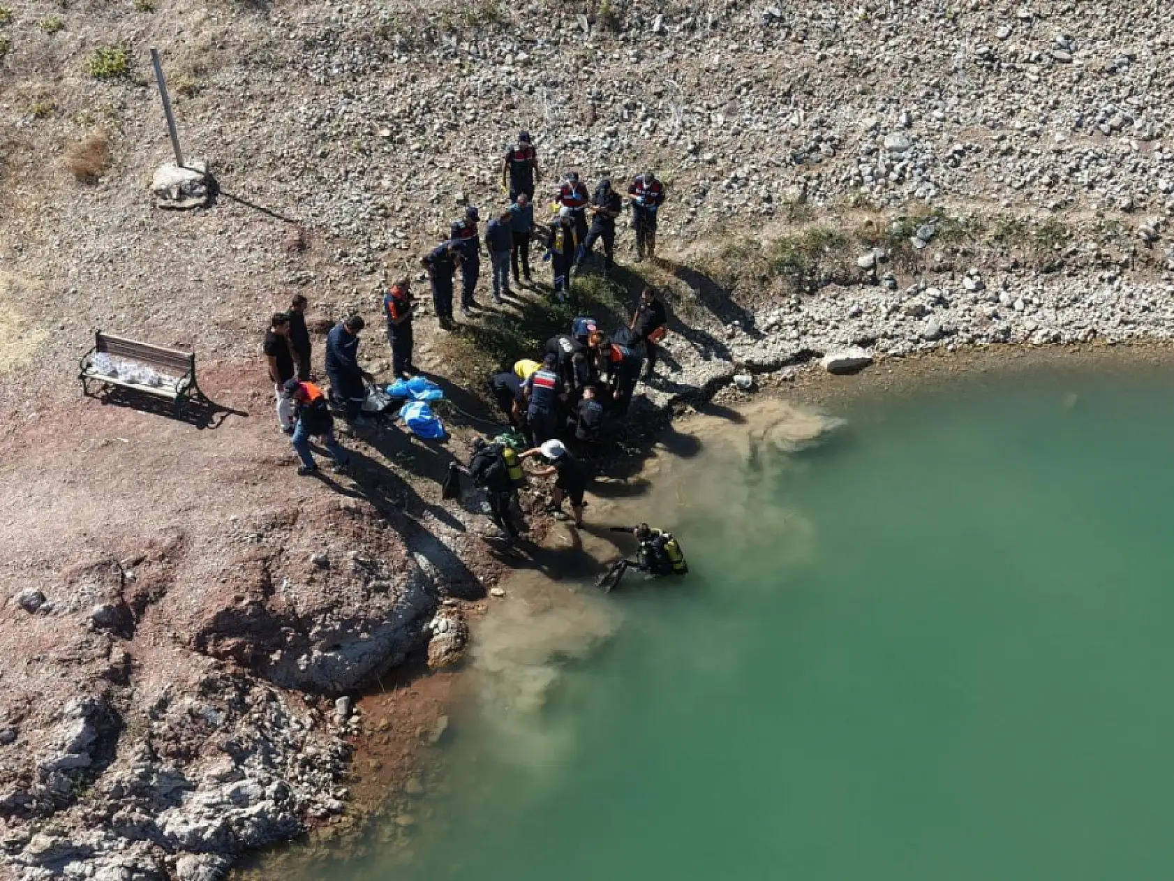 Burdur'da barajda kaybolan emekli polisin cansız bedenine ulaşıldı