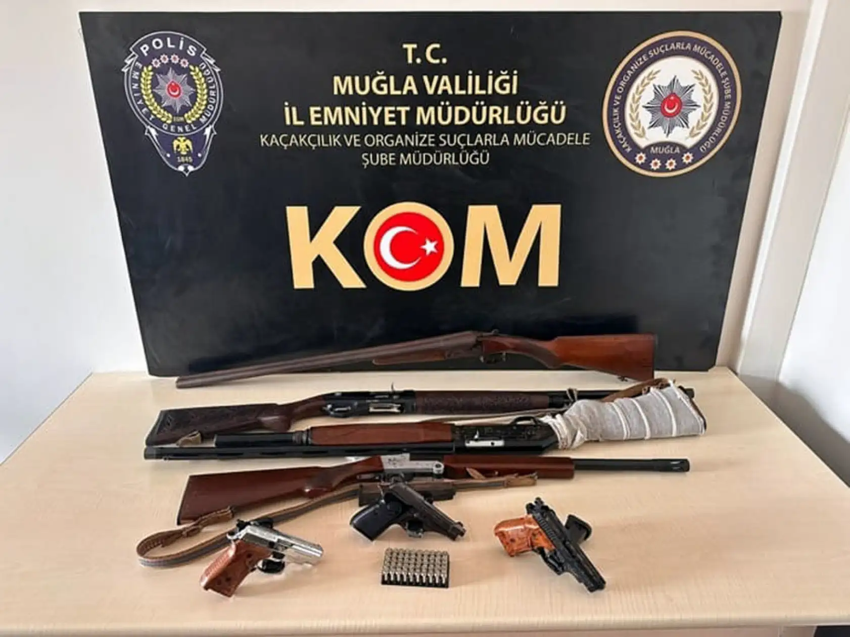 Muğla'nın 7 ilçesinde silah operasyonu: 4 tutuklama