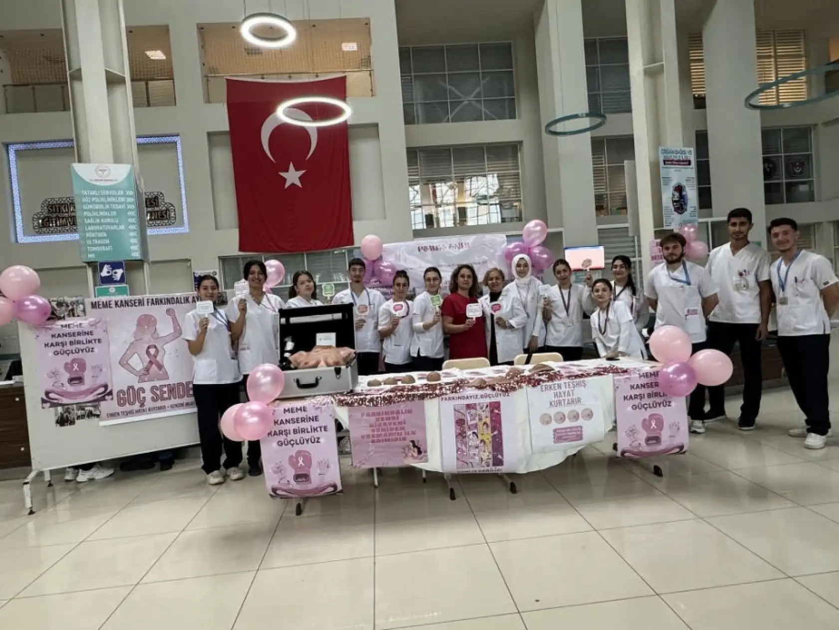 Meme kanseri farkındalık ayı kapsamında MSKÜ'den anlamlı etkinlik