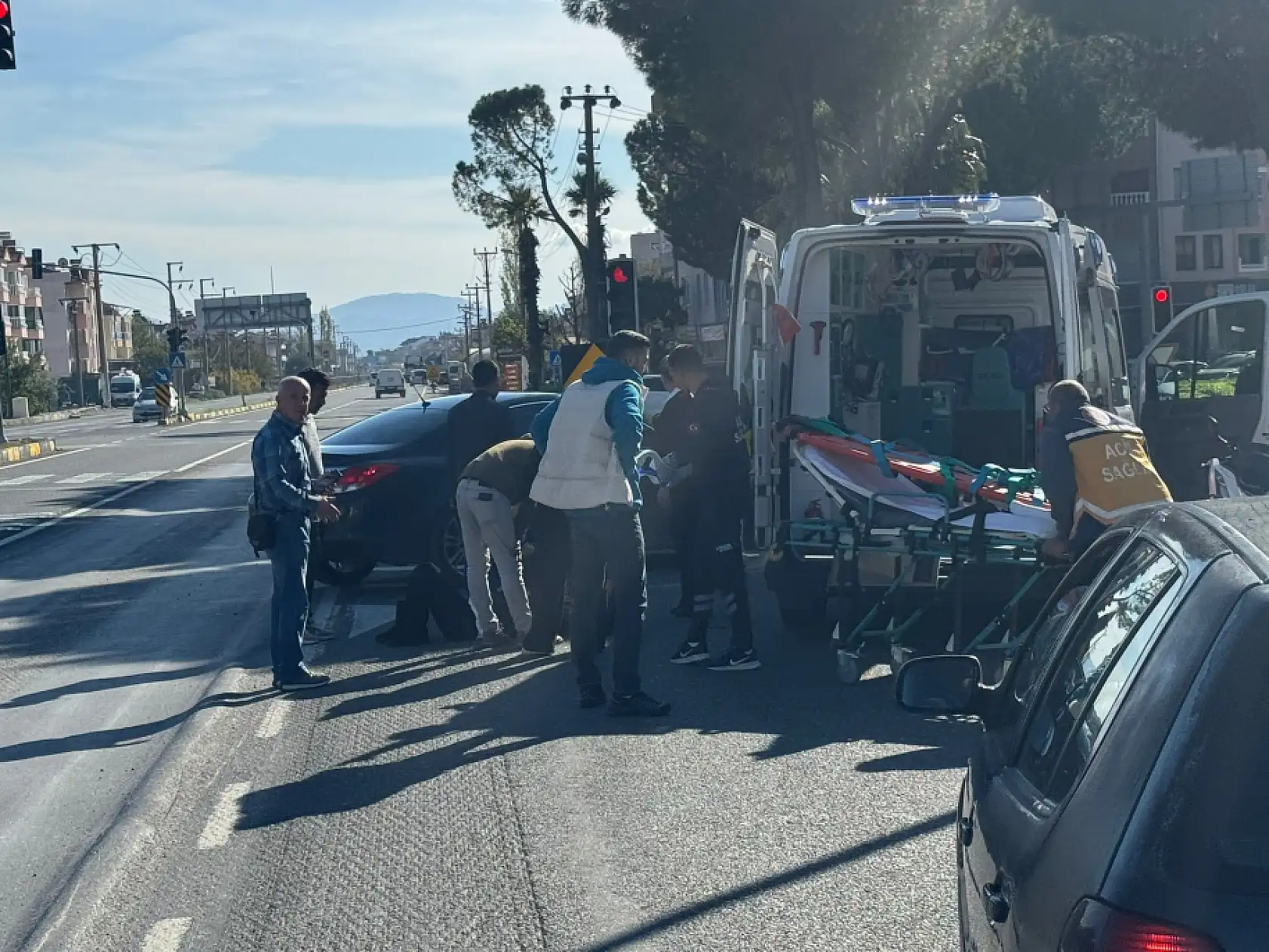 Ortaca'da trafik kazası: 1 yaralı
