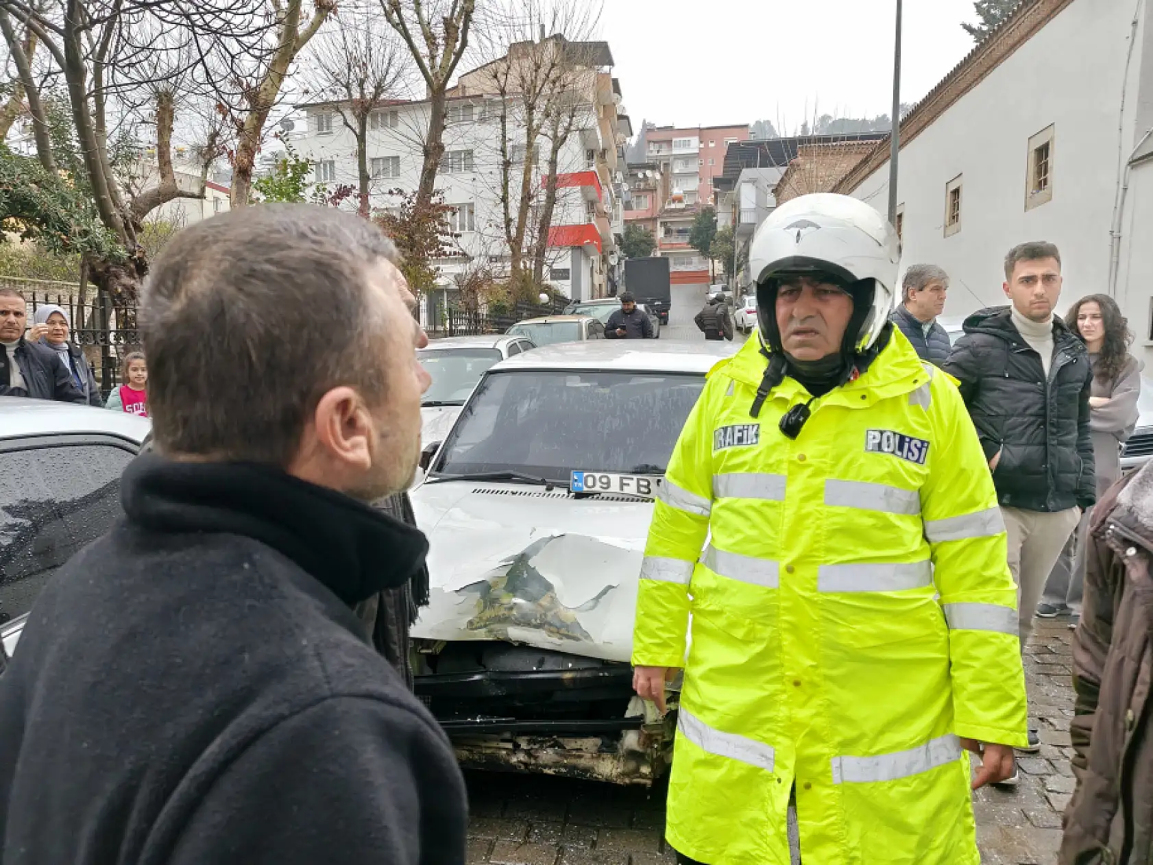İlginç kaza, şoförün biri kaçtı, diğeri alkollü çıktı