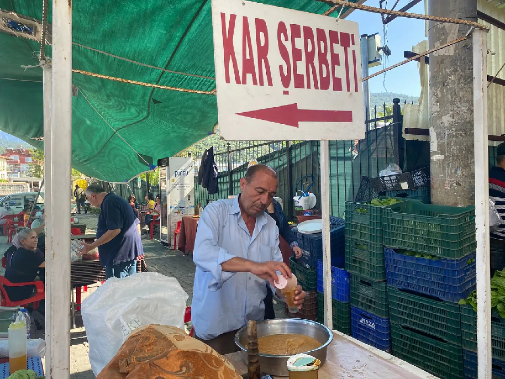 Fethiye'de ferahlatan lezzet: Kar şerbeti