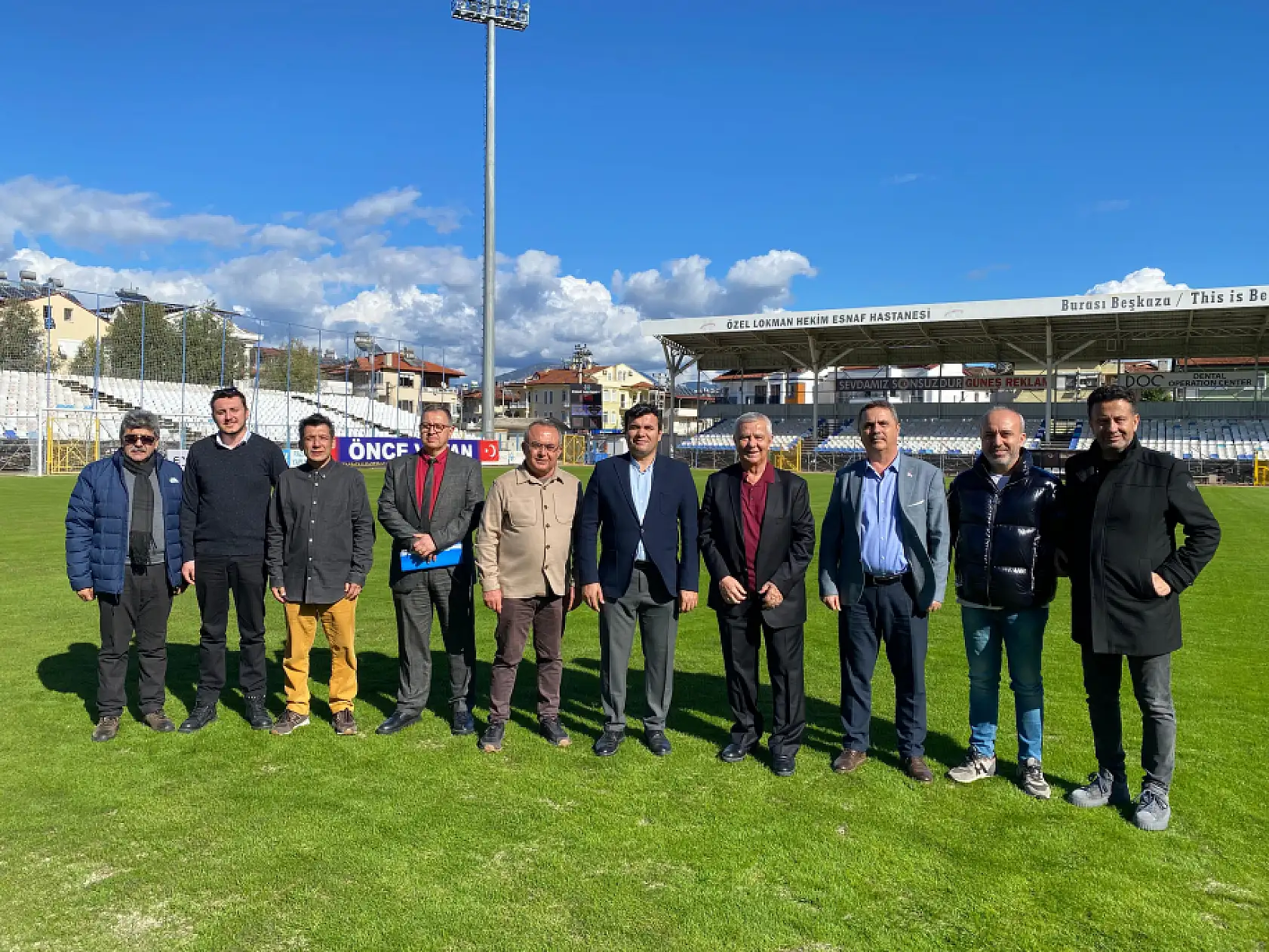 Fethiye İlçe Stadyumu'nda Betonarme Tribünü İçin İncelemelerde Bulunuldu