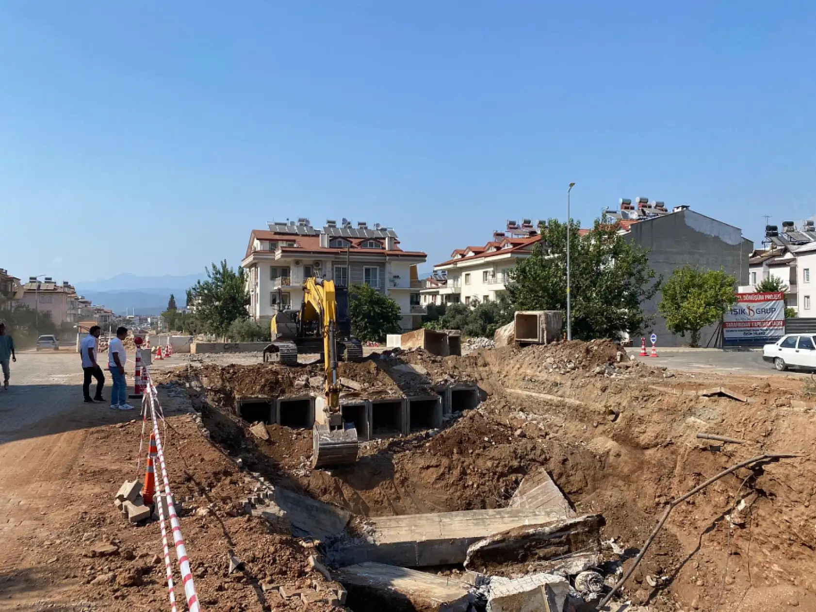 Fethiye'de Toptaş Deresi'nde ıslah çalışmalarında son etaba girildi