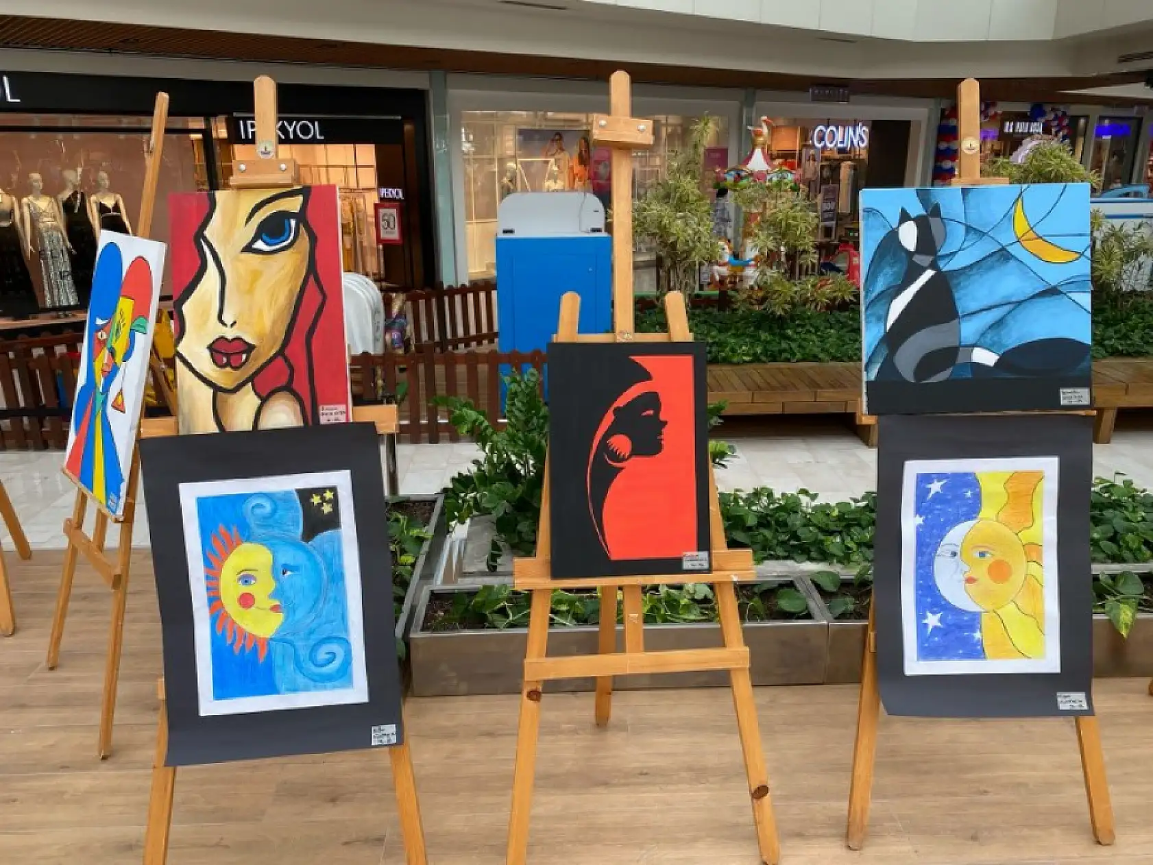 Fethiye Gülşen Gökçe Spor Okulu'ndan resim sergisi