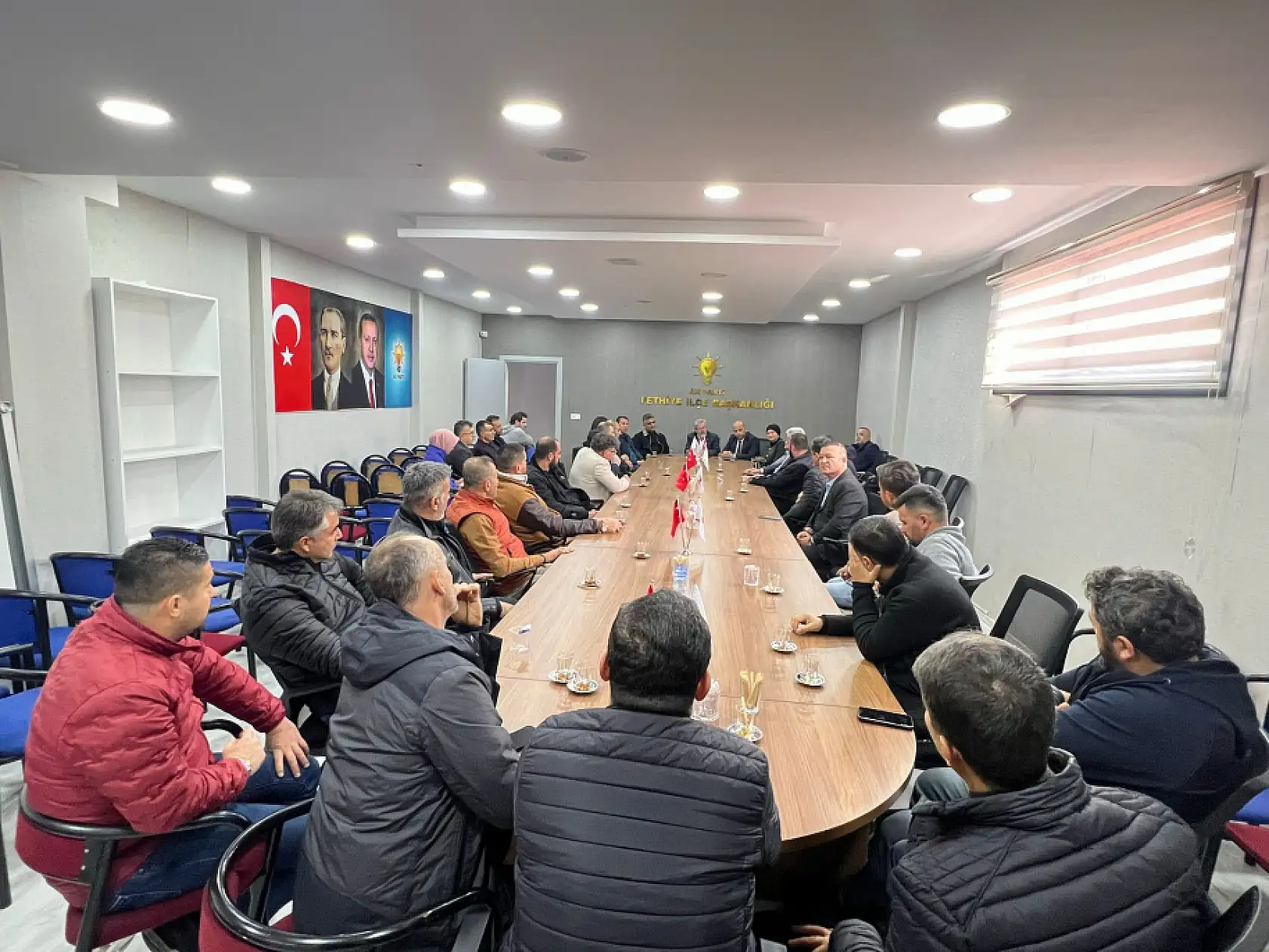 Fethiye MHP'den Fethiye AK Parti İlçe Başkanı Sarıhan'a Hayırlı Olsun Ziyareti