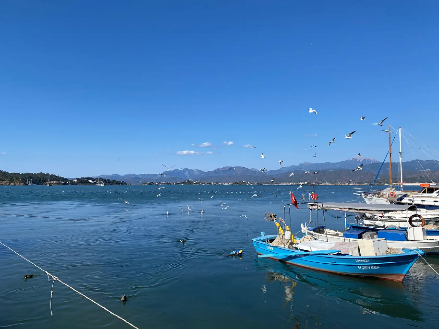 Fethiye Kordon'da güneşli hafta sonu keyfi