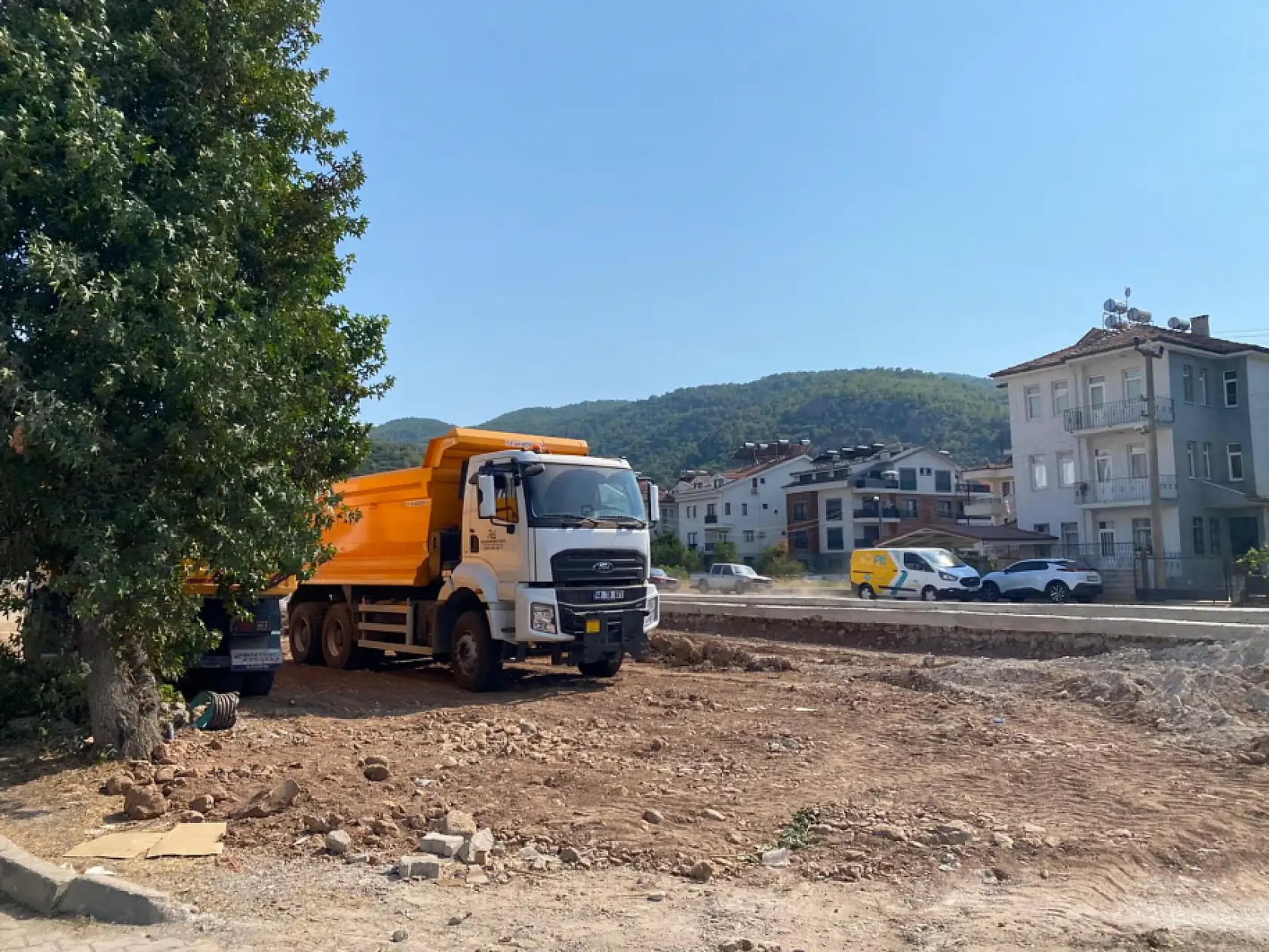 Fethiye'de Toptaş Deresi'nde ıslah çalışmalarında son etap