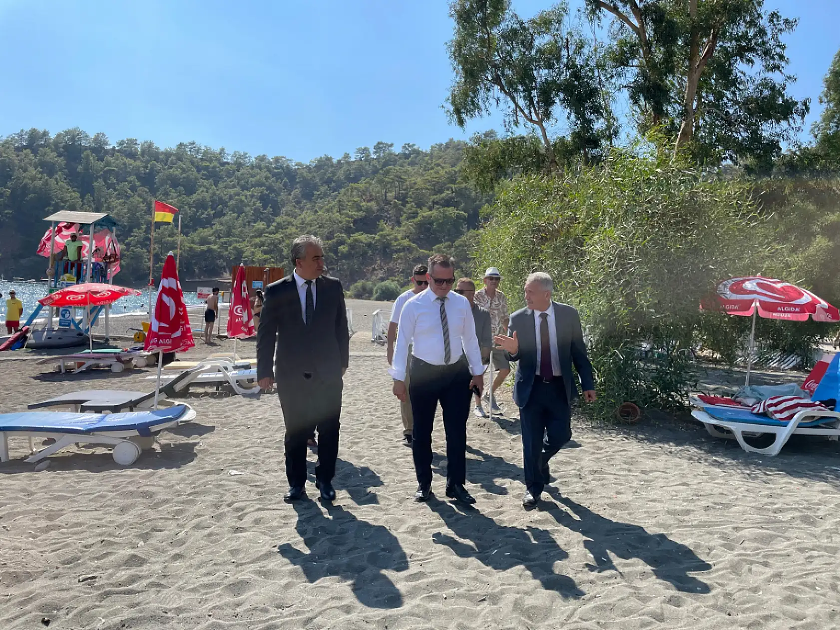 Fethiye Kaymakamı Akkaya, İnlice Halk Plajında İncelemelerde Bulundu