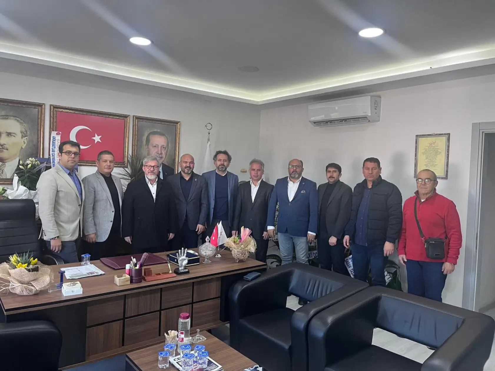 Sendika Temsilcilerinden AK Parti Fethiye İlçe Başkanı Sarıhan'a Ziyaret
