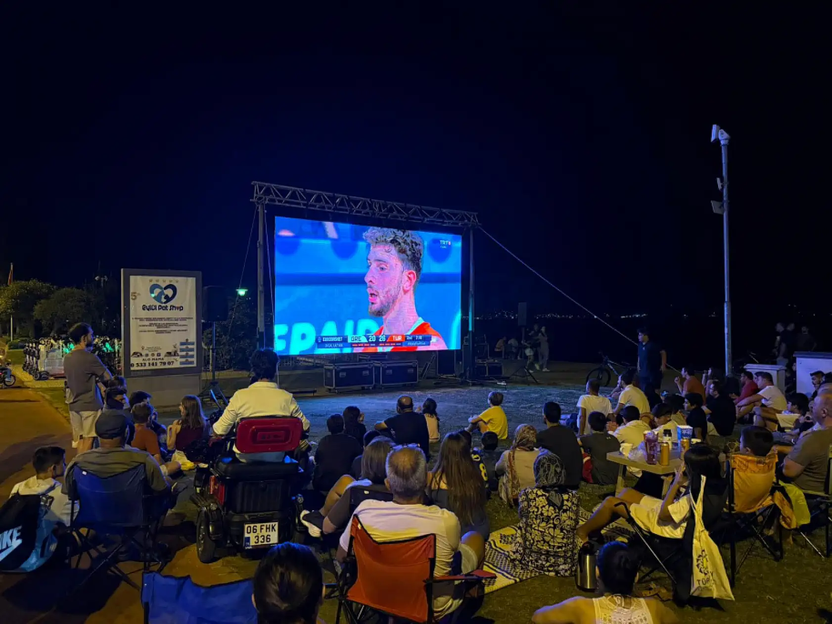 Fethiye'de Yunanistan-Türkiye Eurobasket yarı final heyecanı
