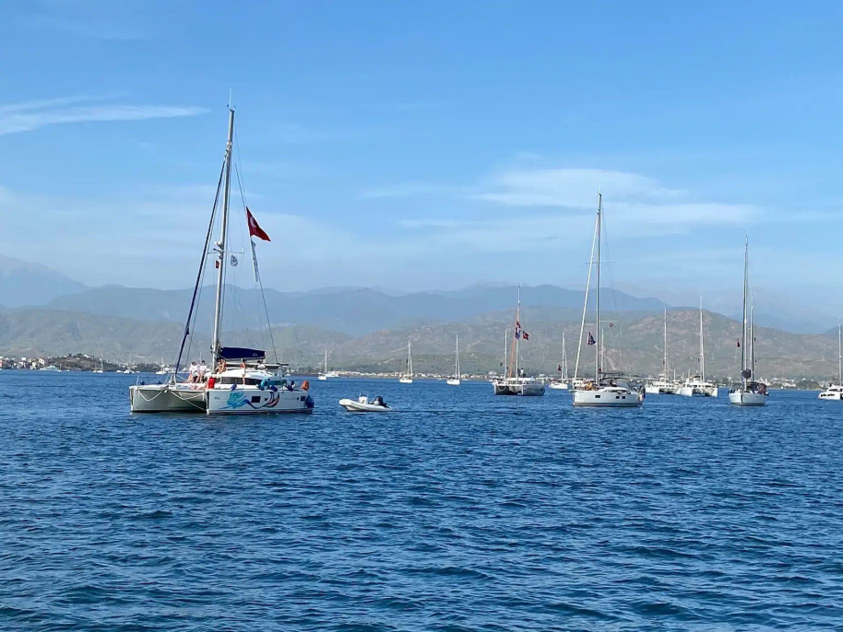 Fethiye'de Teknelerden 100. Yıl Konvoyu