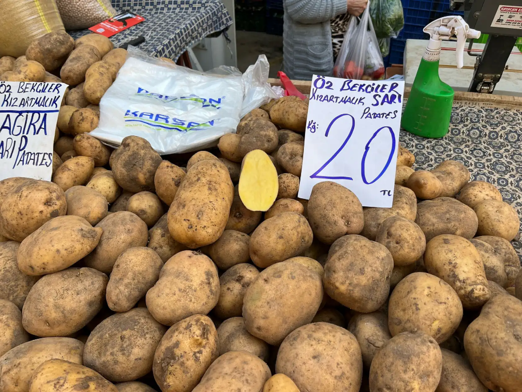 Ramazan öncesi Fethiye'deki zamlı Pazar fiyatları? 4 kişilik bir ailenin meyve ve sebze masrafı ne kadar?