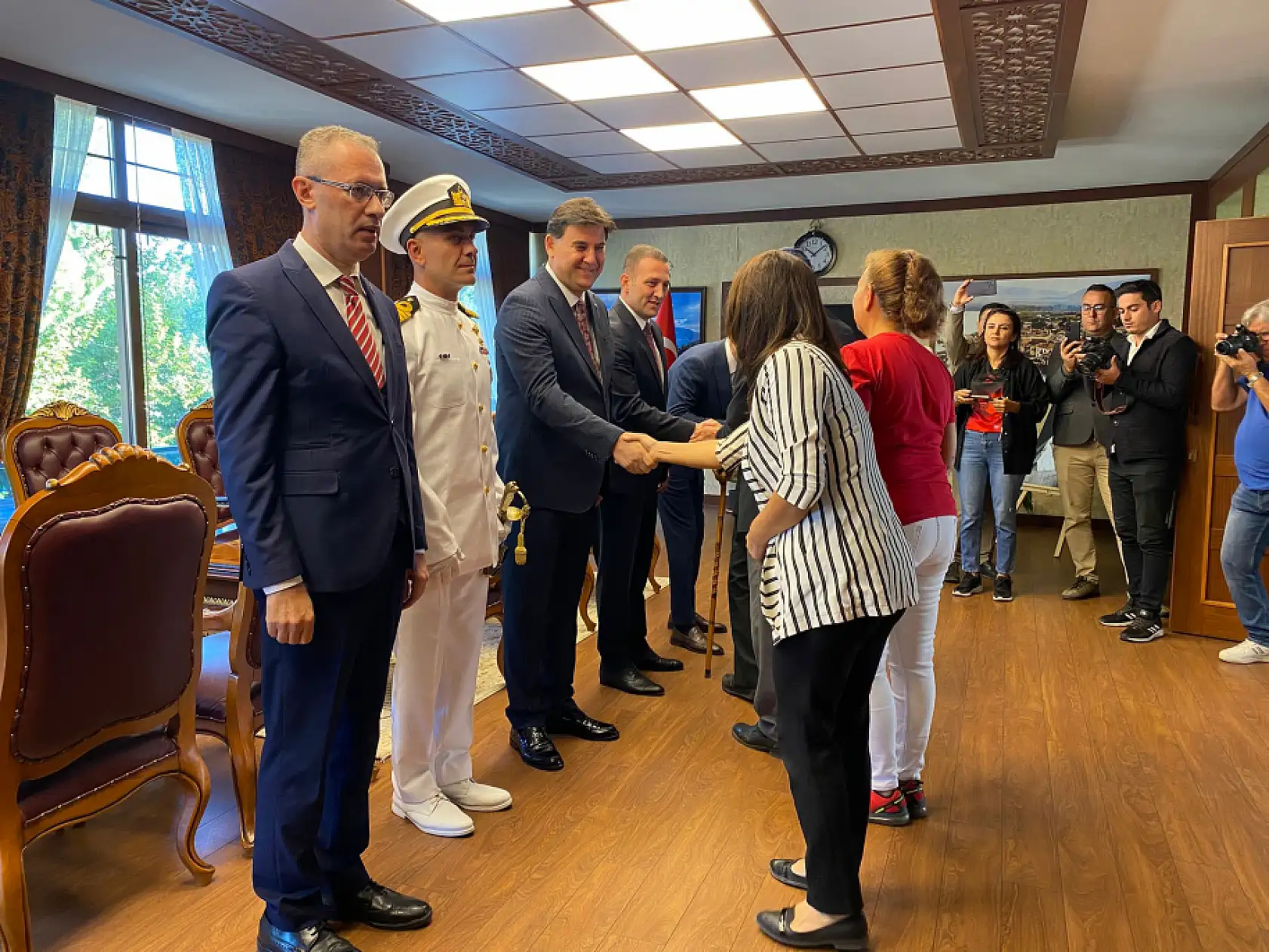 Fethiye Kaymakamlığı'nda Cumhuriyet Bayramı Bayramlaşma Töreni Gerçekleştirildi