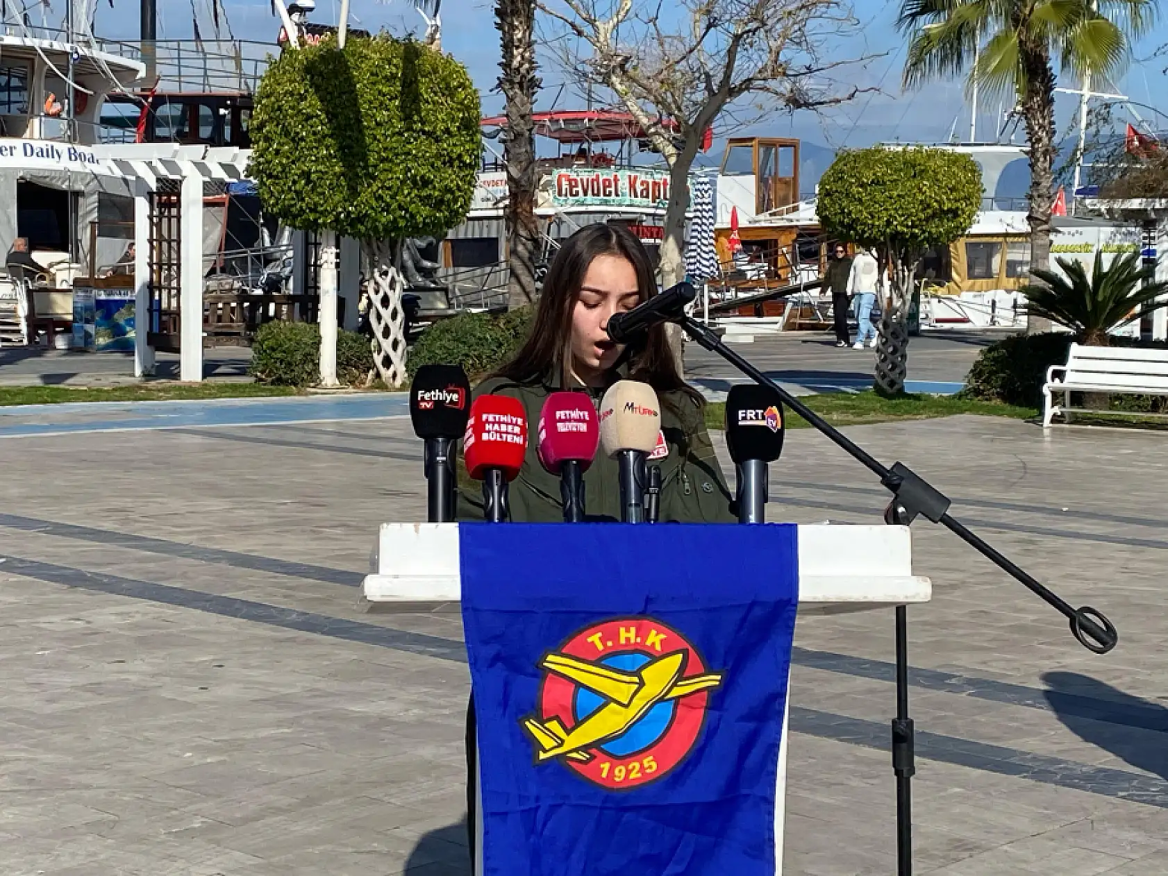 Fethiye'de Türk Hava Kurumu'nun 100. Yılı coşkuyla kutlandı: Gökyüzünde 100 Yıl