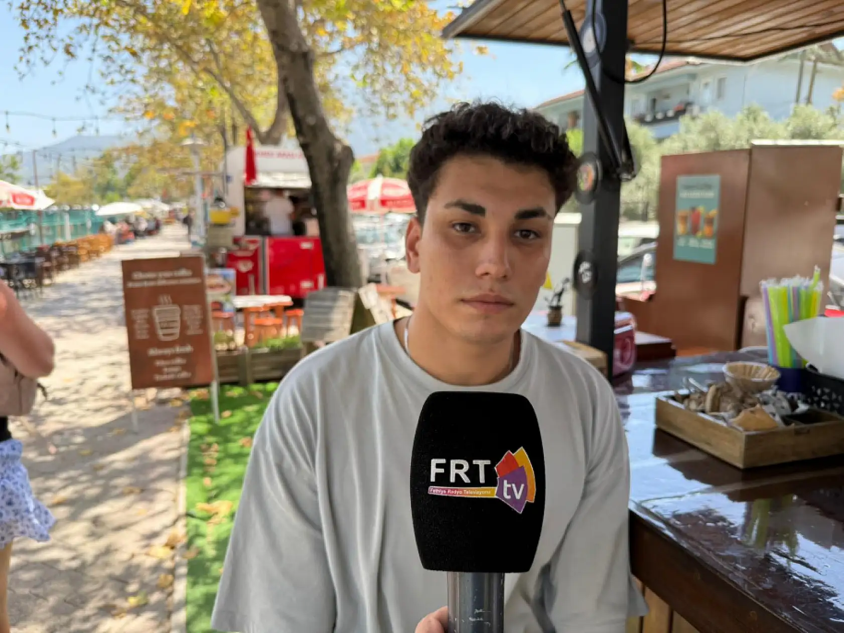Fethiye Lezzet Sokağı'nda yerli ve yabancıların kahveye ilgisi yoğun