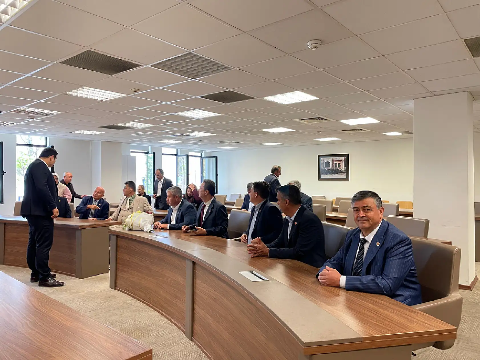 Fethiye'de 19 Ekim Muhtarlar Günü'nde Başkan Karaca'ya ziyaret