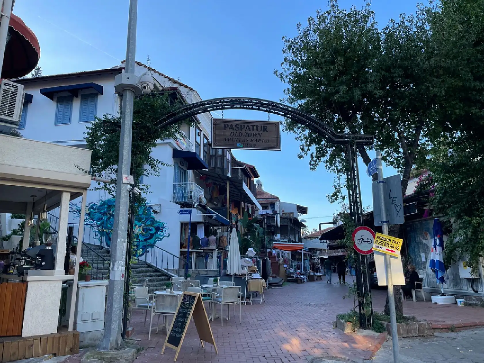 Fethiye Paspatur Çarşısı, sezon sonrası sessizliğe büründü